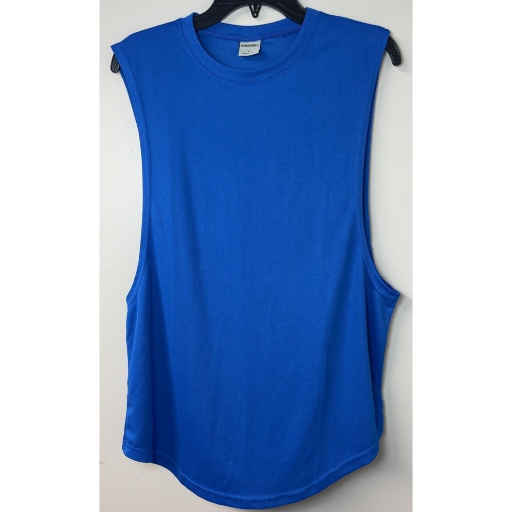 Gym Revolution | Blue Deep Cut/Workout Tank | Size L